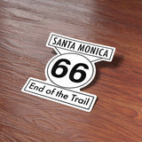 Santa Monica End of Route 66 Sticker - Southern California Decal