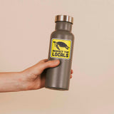 Respect the Locals Sea Turtle Decal on Water Bottle