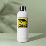 Respect the Locals Sea Turtle Sticker on Water Bottle