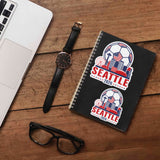 Seattle Skyline USA Soccer Sticker - PNW Washington Sports Decal