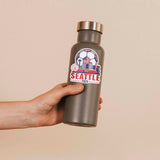 Seattle Skyline USA Soccer Sticker - PNW Washington Sports Decal
