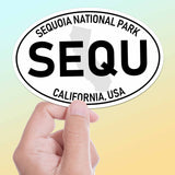 Sequoia National Park White Oval Bumper Sticker