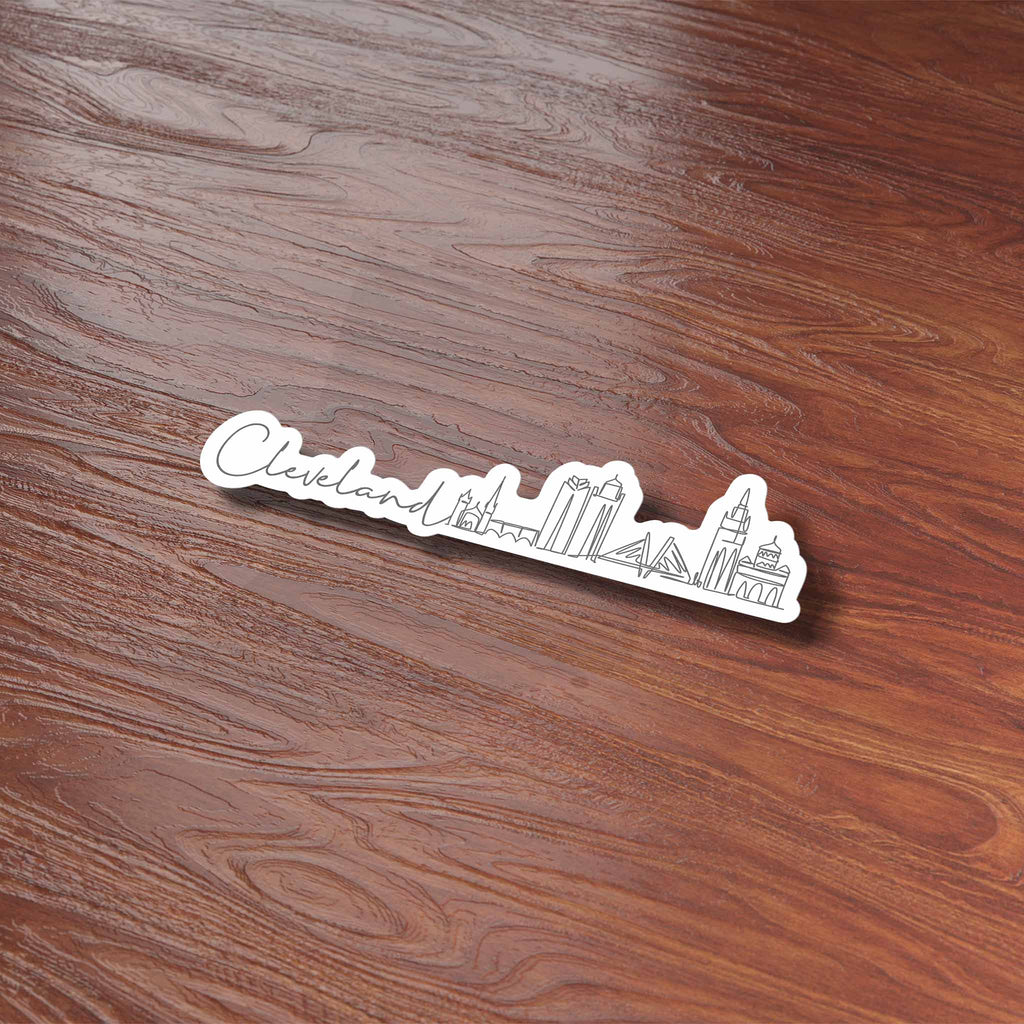 Cleveland Ohio City Skyline Sticker - Cute Forest City Midwest Bumper ...