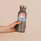 Smooth Sailing Beach Decal on Water Bottle