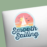 Smooth Sailing Vintage Decal on Laptop