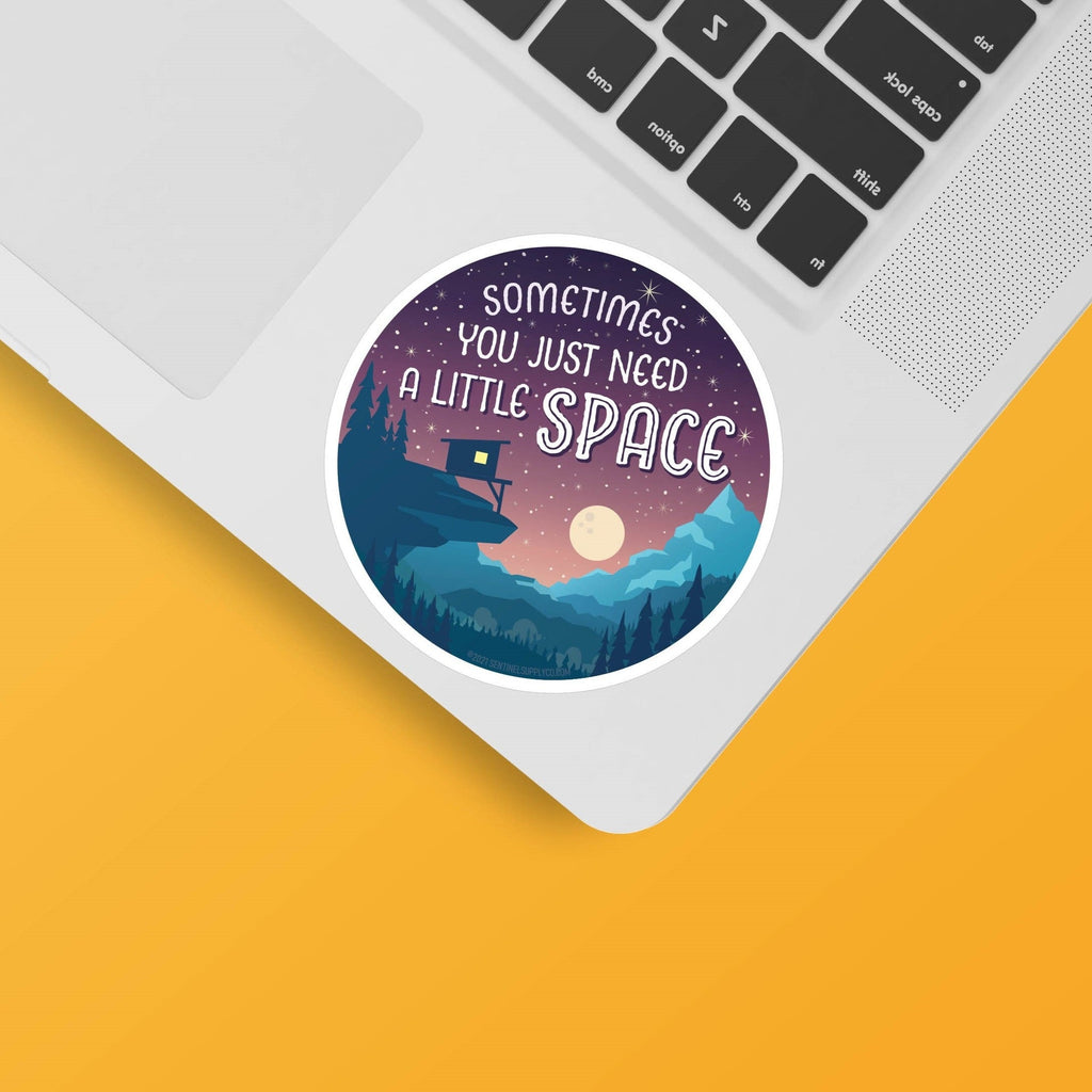 Just Need A Little Space Nature Sticker - Prairie Camping Decal ...