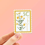 South Carolina State Flower Jessamine Sticker - SC Vintage Stamp Decal