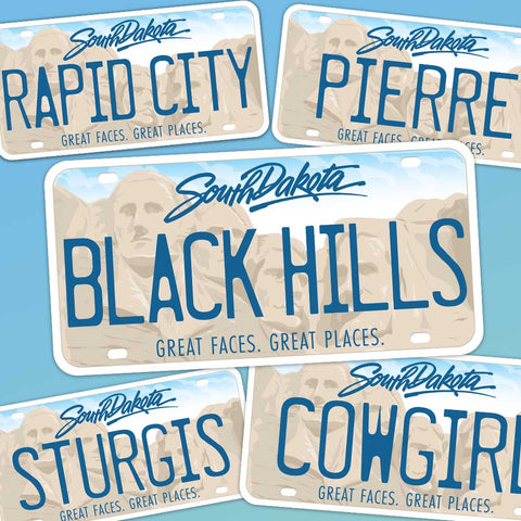 South Dakota License Plate Stickers