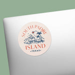 South Padre Island Texas Sticker on Laptop