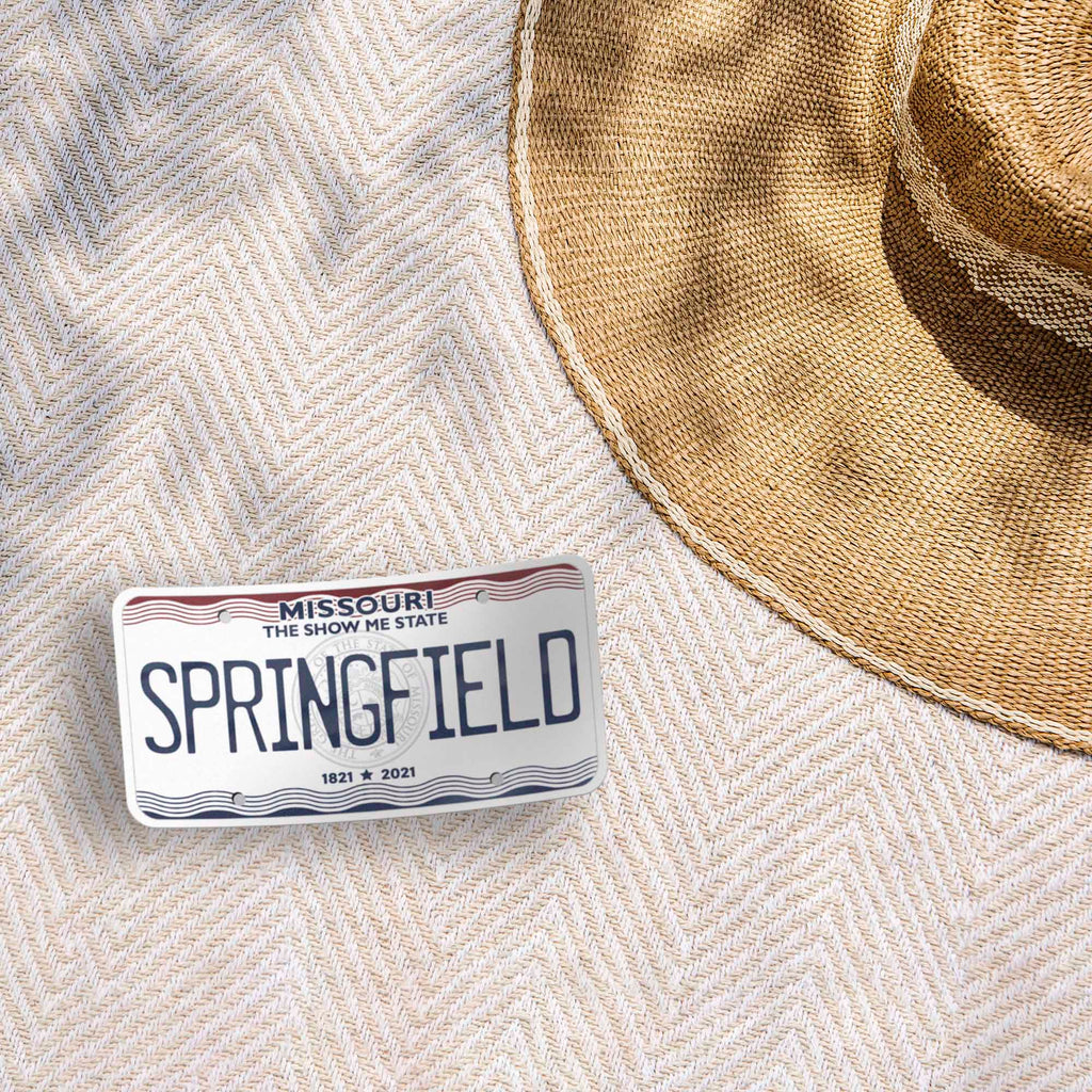 Springfield Mo Sticker Missouri License Plate Sticker - Choose Your MO City Decal for Laptop ...
