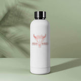 Stay Wild Cattle Skull Cowgirl Sticker on Water Bottle