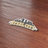 Steel City Pittsburgh Sticker - PGH Pennsylvania Decal