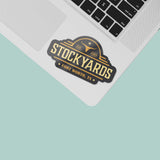 Fort Worth Stockyards Sticker on laptop keyboard