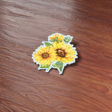 Sunflower Sticker - Mini Midwest Nature Decal