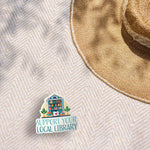 Support Your Local Library Sticker - Cute Book Decal