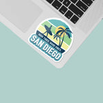 Pacific Beach San Diego Sticker on Laptop