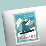 USA 2026 Snowboard Sticker - Milan Winter Sports Decal