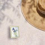 Tennessee State Flower Iris Sticker - TN Vintage Stamp Decal