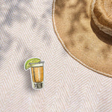 Tequila Sticker Outdoors on Beach Blanket