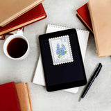 Texas State Flower Bluebonnets Sticker - Vintage Stamp Decal