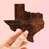 Texas Brindle Sticker - Cute TX Cowhide Decal