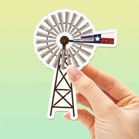 Texas Windmill Sticker