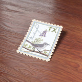 Texas State Bird Mockingbird Sticker - Vintage Stamp Decal