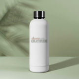 Thanksgiving Choose Gratitude Decal on Water Bottle