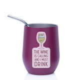The Wine is Calling and I Must Drink Funny Wine Sticker