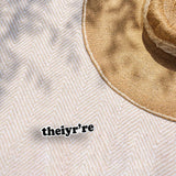 Theiyr're Sticker - Funny Misspelling Decal for Water Bottle