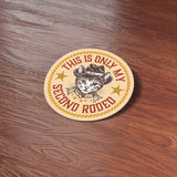 This Is Only My Second Rodeo Sticker - Funny Cat Cowboy Decal