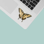 Cute Tiger Swallowtail Butterfly Decal on Laptop