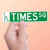 Times Square New York City Street Sign Sticker - NYC Decals