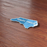 North Carolina BBQ Map Magnet for Car - Funny NC Flexible Fridge Magnet -  Raleigh Durham Charlotte Asheville Wilmington Cute Southern Gift