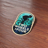 Two Wheels > Four Mountain Bike Sticker