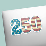 USA 250th Anniversary American Flag Sticker - Cool 2026 Patriotic Decal