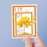 Utah State Tree Quaking Aspen Sticker - UT Vintage Stamp Decal