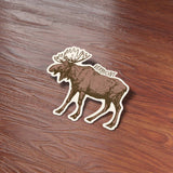 Vermont Moose Sticker - New England Nature Decals