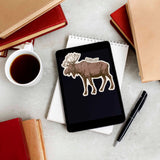 Vermont Moose Sticker - New England Nature Decals