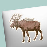 Vermont Moose Sticker - New England Nature Decals