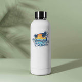 Vitamin Beach Funny Ocean Sticker on Water Bottle