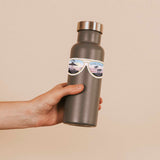 Waikiki Beach Honolulu Hawaii Sunglasses Sticker on Water Bottle