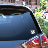 Highway 101 Washington Coast Road Sign Sticker