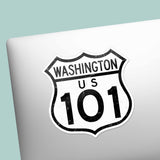 Highway 101 Washington Coast Road Sign Sticker