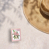 Washington State Flower Rhododendron Sticker- WA Vintage Stamp Decal