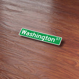 Washington Street Boston Sticker - Massachusetts Street Sign Decals