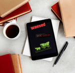 You Died, Wasted, & You Have Died of Dysentery Video Game Stickers on Kindle eReader Tablet with Books and Coffee Mug. More gaming Stickers in our shop!