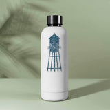 Blue Water Tower Durham North Carolina Map Sticker - Cool NC Decal