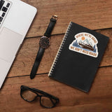 Where We're Going We Don't Need Roads Boat Sticker