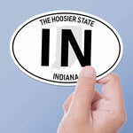 Indiana Classic White Oval Bumper Sticker
